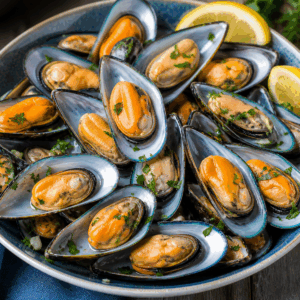 Frozen Half Shell Mussels (Per Packet)