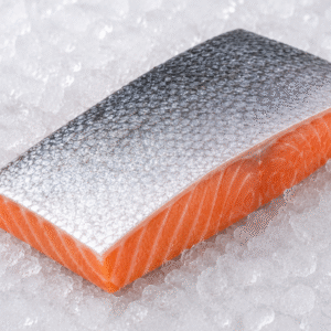 Norwegian Salmon Portions Frozen Skin on 250g